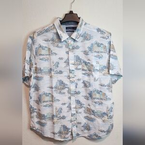 Nautica Men's Scenic Print Shirt